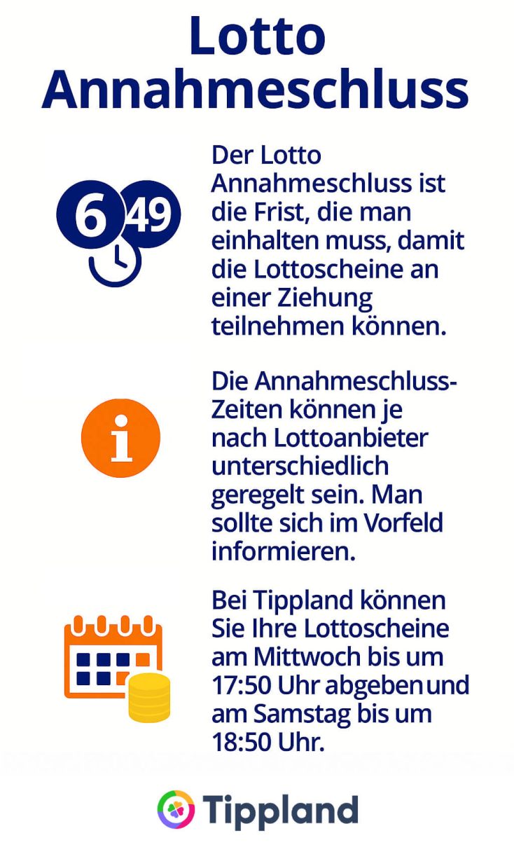Lotto Annahmeschluss: Bis wann kann man Lotto spielen?