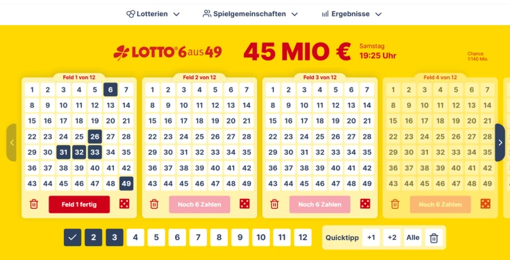 Lotto Chancen erhöhen -Auf häufige Zahlen tippen