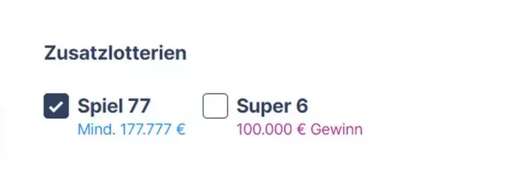 Lottoschein ausfüllen - Die Zusatzlotterien