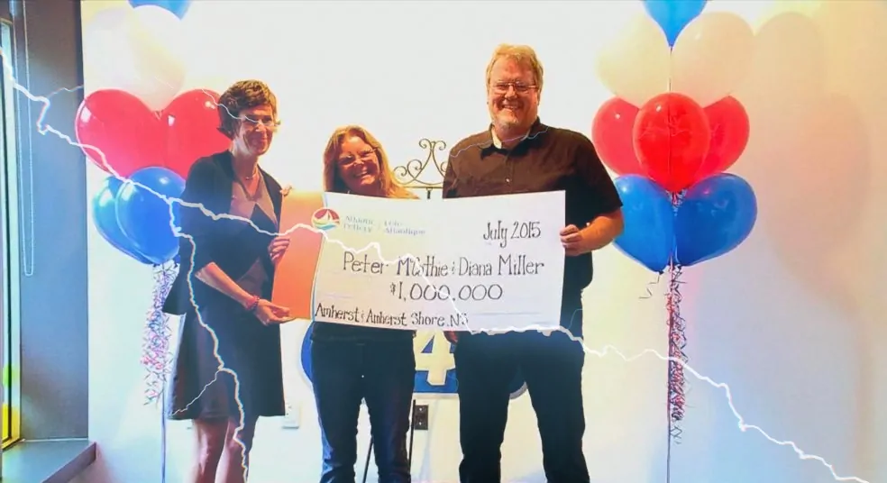 Lottogewinner Peter McCathie und Diana Miller
