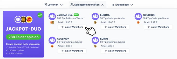 Spielen Sie in einer-Spielgemeinschaft mit