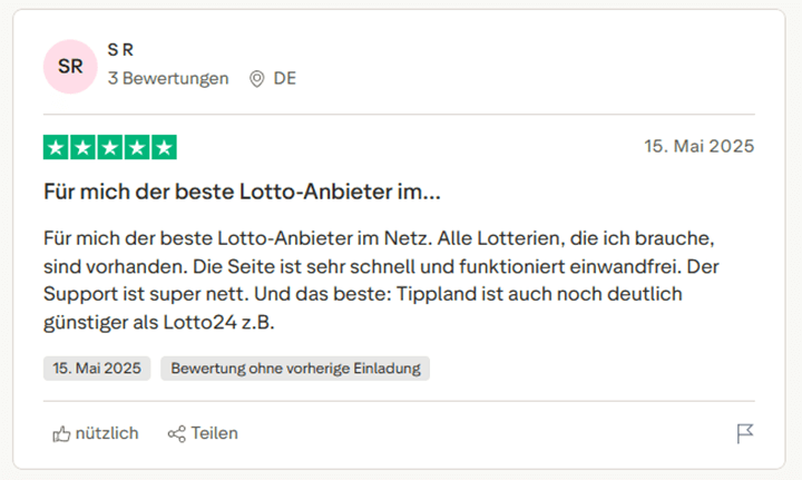 Tippland Bewertungen - Bester-Lottoanbieter