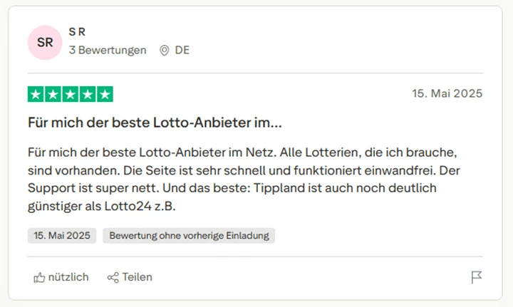 Tippland Bewertungen - Bester-Lottoanbieter